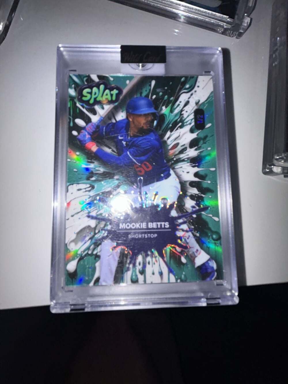 Wild Card Mookie Betts Splat 1/2 Trading Card